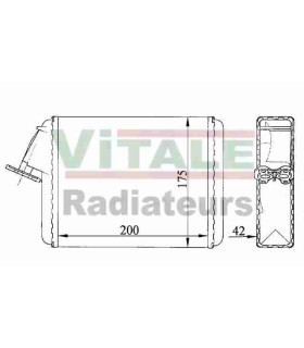 RADIATEUR DE CHAUFFAGE CITROEN C15 -