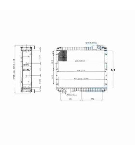  Radiateur eau pour SCANIA Série P 95-04 