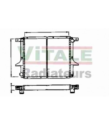 RADIATEUR EAU RENAUL TRUCKS MIDLINER S120