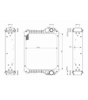 Radiatore motore CASE-I.H 3000-4000