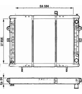 RADIATEUR EAU RENAULT TRUCKS RVI MESSENGER B120