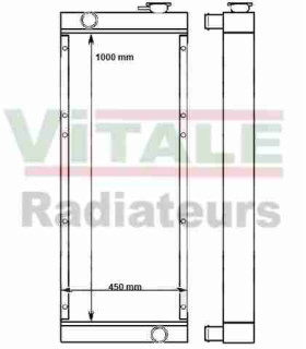  Radiateur eau pour SCANIA Série P 95-04 