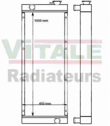 Radiatore dell'acqua Caterpillar da 320 litri