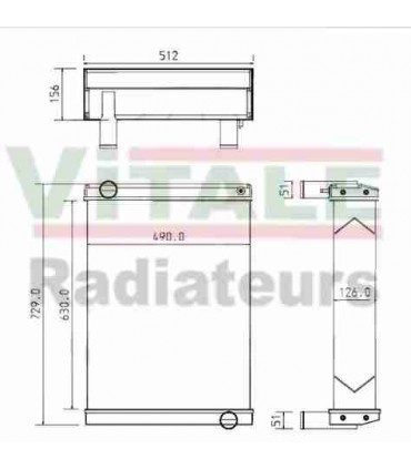 RADIATEUR RENAULT CLAAS ORION