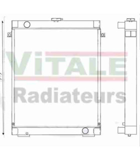  Radiateur moteur SCANIA Série P 95-04 