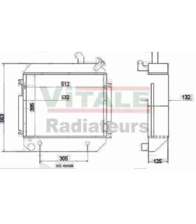 RADIATORE ACQUA-OLIO PER CARRELLO ELEVATORE HYSTER