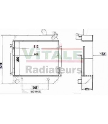 RADIATORE ACQUA-OLIO PER CARRELLO ELEVATORE HYSTER