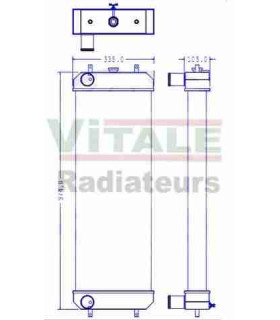  Radiateur eau pour SCANIA Série P 95-04 