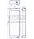 Radiatore dell'acqua per Caterpillar DL323-DL325