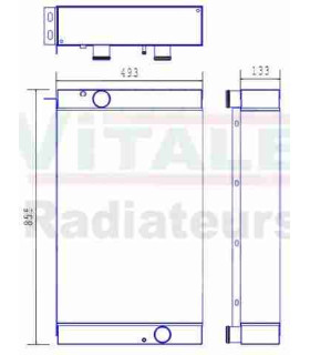  Radiateur eau pour SCANIA Série P 95-04 
