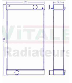 RADIATEUR EAU JCB TP456