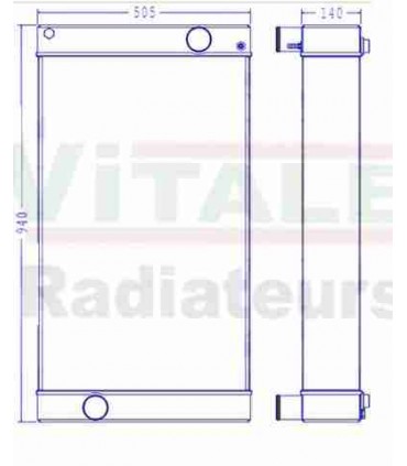 RADIATEUR EAU JCB TP456