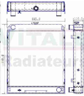  Radiateur eau pour SCANIA Série P 95-04 