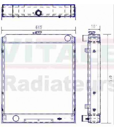 Radiatore dell'acqua JCB TP410