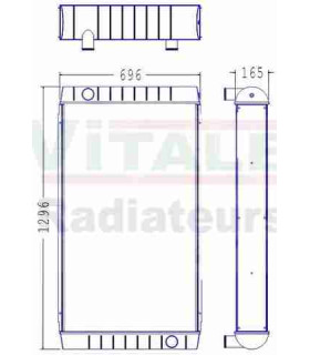  Radiateur moteur SCANIA Série P 95-04 