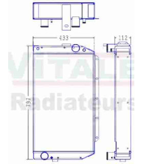 Radiatore ad acqua Timberjack 1110C