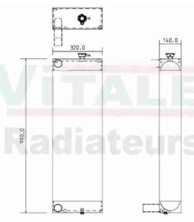  Radiateur eau pour VOLVO Fm 10