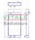 Radiatore ad acqua KOMATSU HM350-2-HM400-2