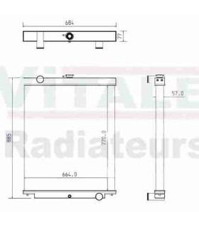 Radiatore ad acqua HITACHI EX 130