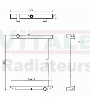 Radiatore ad acqua HITACHI EX 130