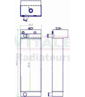  Radiateur eau pour SCANIA Série P 95-04 