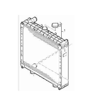  Radiateur eau pour RENAULT Estafette