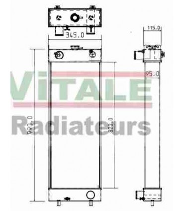 Radiatore ad acqua NEW HOLLAND E215C