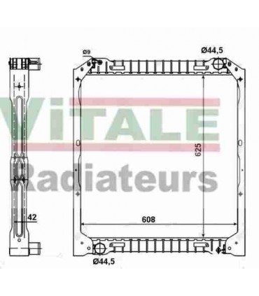 RADIATEUR EAU POIDS LOURD IVECO EUROCARGO