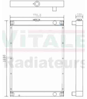  Radiateur eau pour SCANIA Série P 95-04 