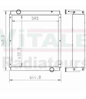  Radiateur eau pour SCANIA Série P 95-04 