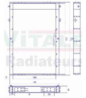  Radiateur eau pour SCANIA Série P 95-04 