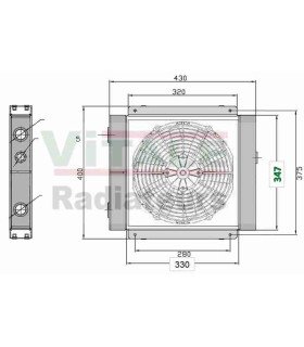  Radiateur moteur SCANIA Série P 95-04 
