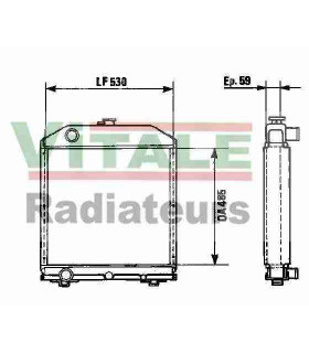  Radiateur eau pour VOLVO Fm 10