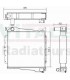  Radiateur moteur SCANIA Série P 95-04 