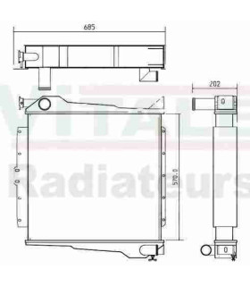  Radiateur moteur SCANIA Série P 95-04 