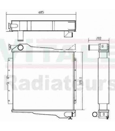  Radiateur moteur SCANIA Série P 95-04 