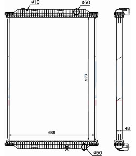 RADIATEUR EAU RENAULT PREMIUM II 330-370-380-410-430-440-450-460