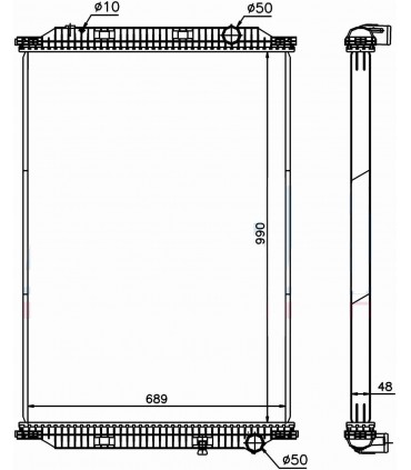RADIATEUR EAU RENAULT PREMIUM II 330-370-380-410-430-440-450-460