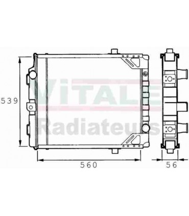 RADIATEUR EAU POIDS LOURD VOLVO FL6 D