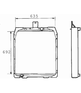  Radiateur eau pour SCANIA Série P 95-04 