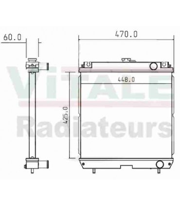  Radiateur eau pour SCANIA Série P 95-04 