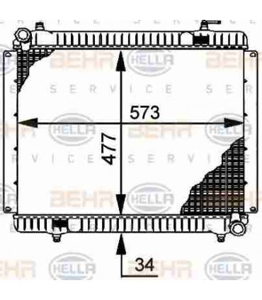  Radiateur eau pour SCANIA Série P 95-04 