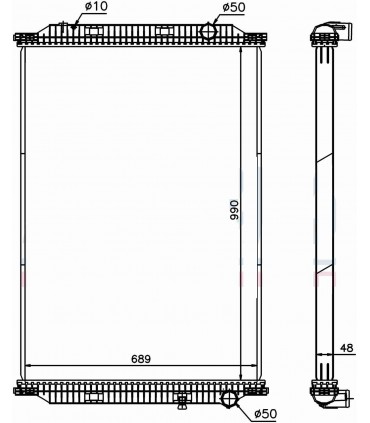 RADIATEUR EAU RENAULT PREMIUM II 330-370-380-410-430-440-450-460