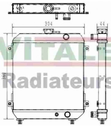 RADIADORES PARA  KUBOTA KX80- 3 KX 80- 3