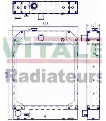 Radiatore dell'acqua JCB 416 HT