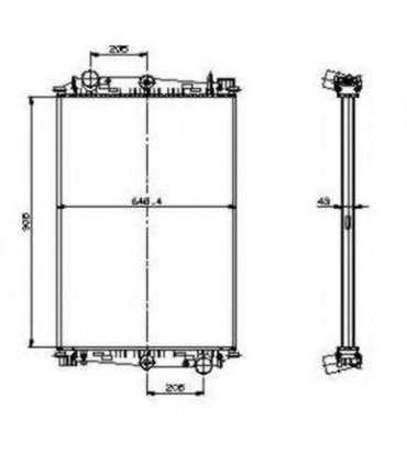  Radiateur  eau pour DAF CF 85