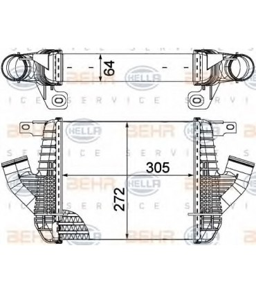 Radiateur moteur pour PEUGEOT 204
