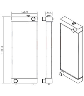  Radiateur eau pour SCANIA Série P 95-04 