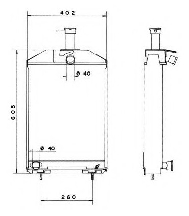 RADIATEUR EAU JOHN DEERE 300-955-717