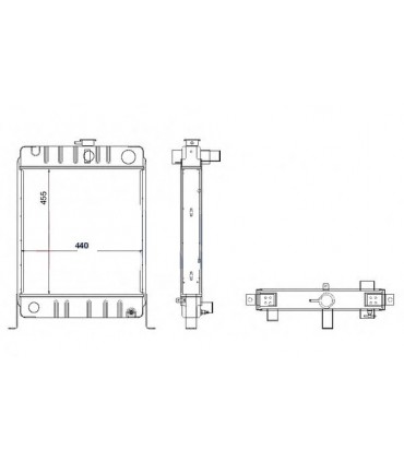  Radiateur eau pour SCANIA Série P 95-04 